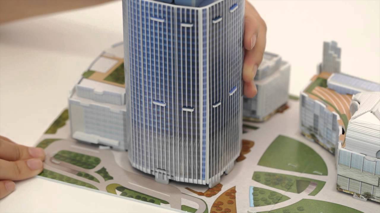 롯데월드타워&몰 입체모형 조립영상