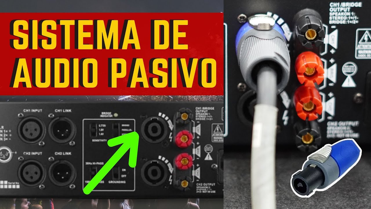 APRENDE LO BASICO 🔈🔉🔊 AMPLIFICADORES Y SONIDO PASIVO BAJA IMPEDANCIA - CONECTA SIN ERRORES 💥💢