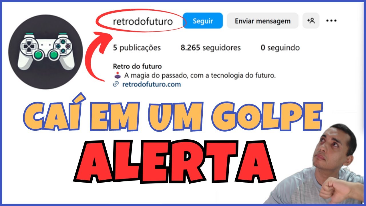 RETRO DO FUTURO É GOLPE: CAÍ EM UM GOLPE. CUIDADO, VOCÊ PODE SER A PRÓXIMA VÍTIMA DESSE GOLPISTA!