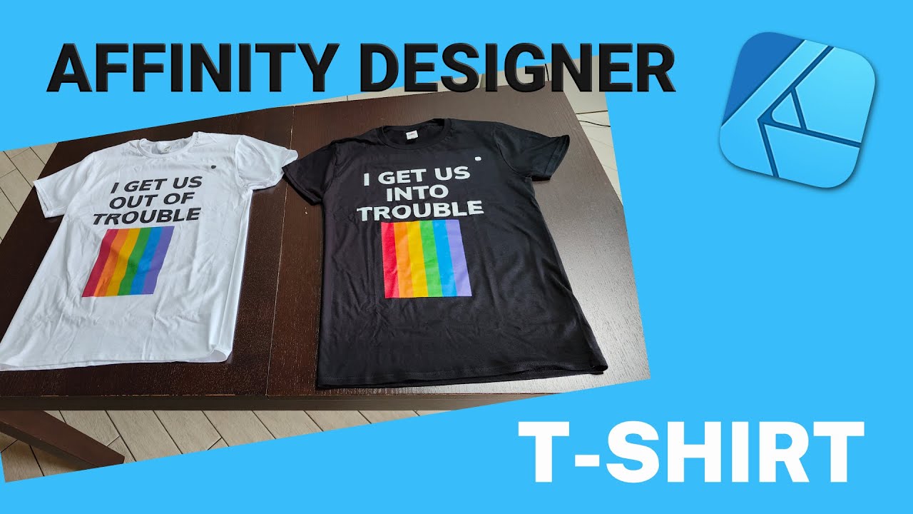 Creare una T-SHIRT PERSONALIZZATA con Affinity DESIGNER: dal disegno alla STAMPA!
