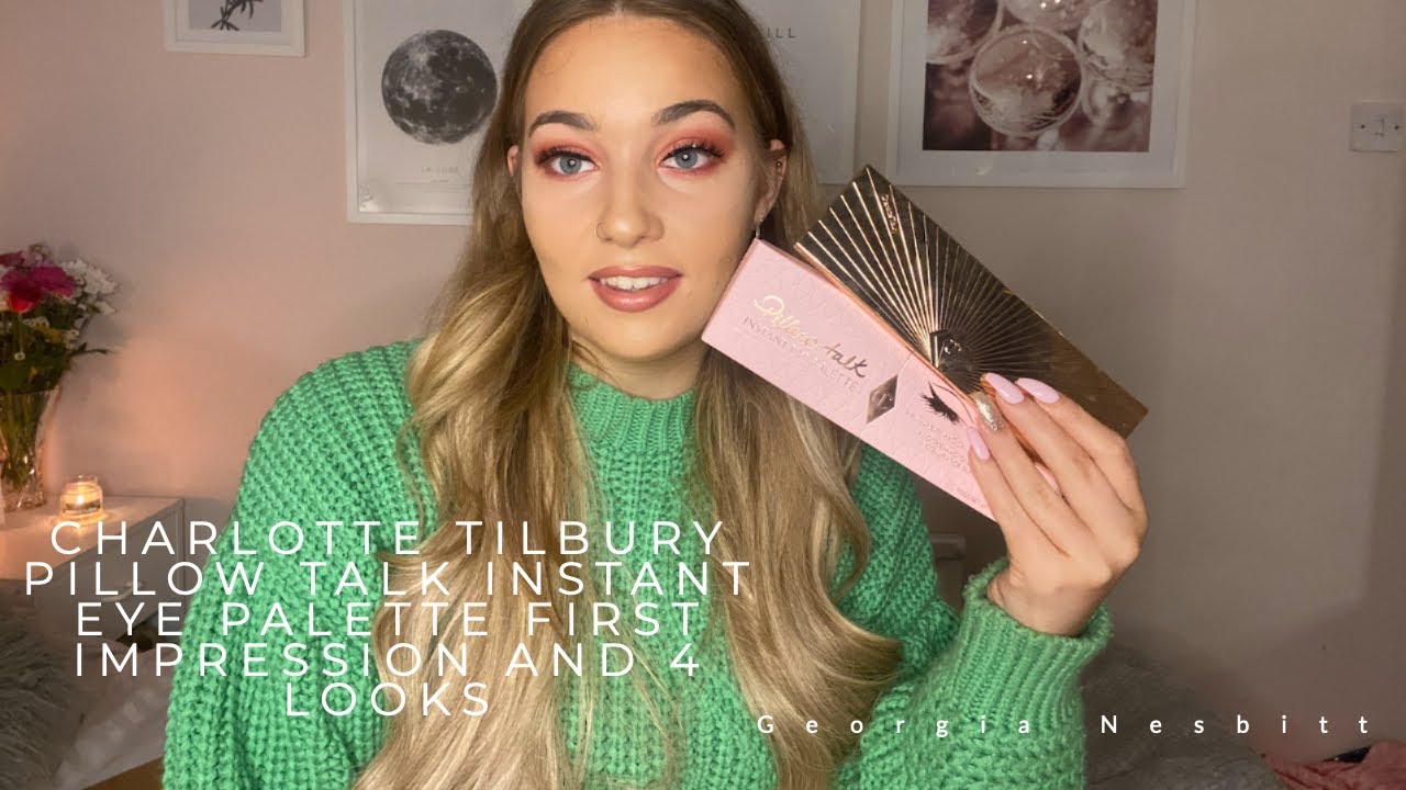 Charlotte Tilbury Pillow Talk Instant Eye Palette First Impression and 4 Eye Looks | Georgia Nesbitt