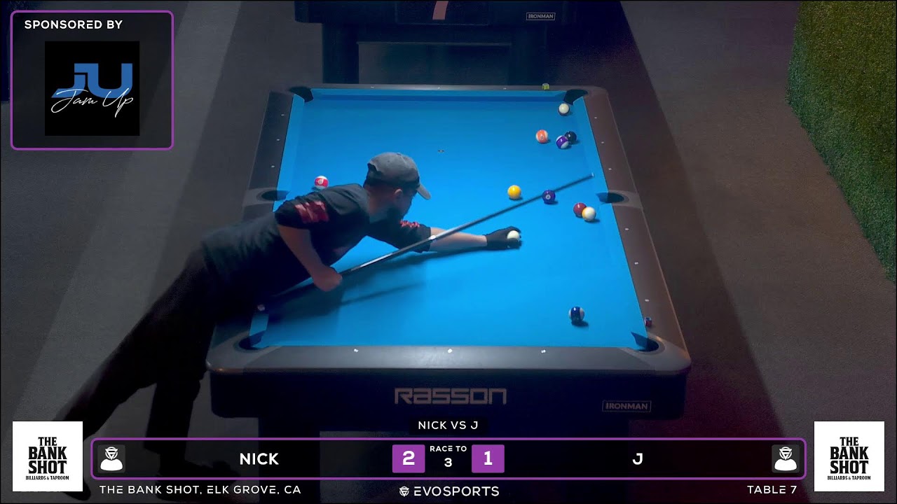 NICK vs J - THE BANK SHOT - TABLE 7 | EvoSports