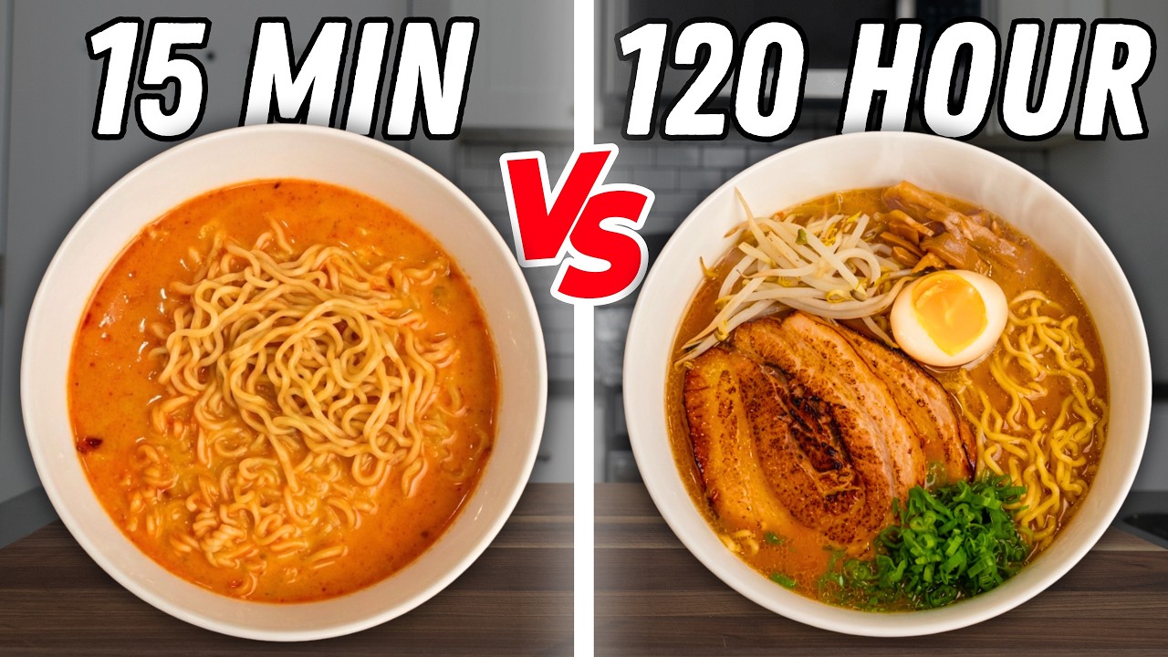 The Easiest vs. Hardest Ramen (Restaurant-style Noodles)
