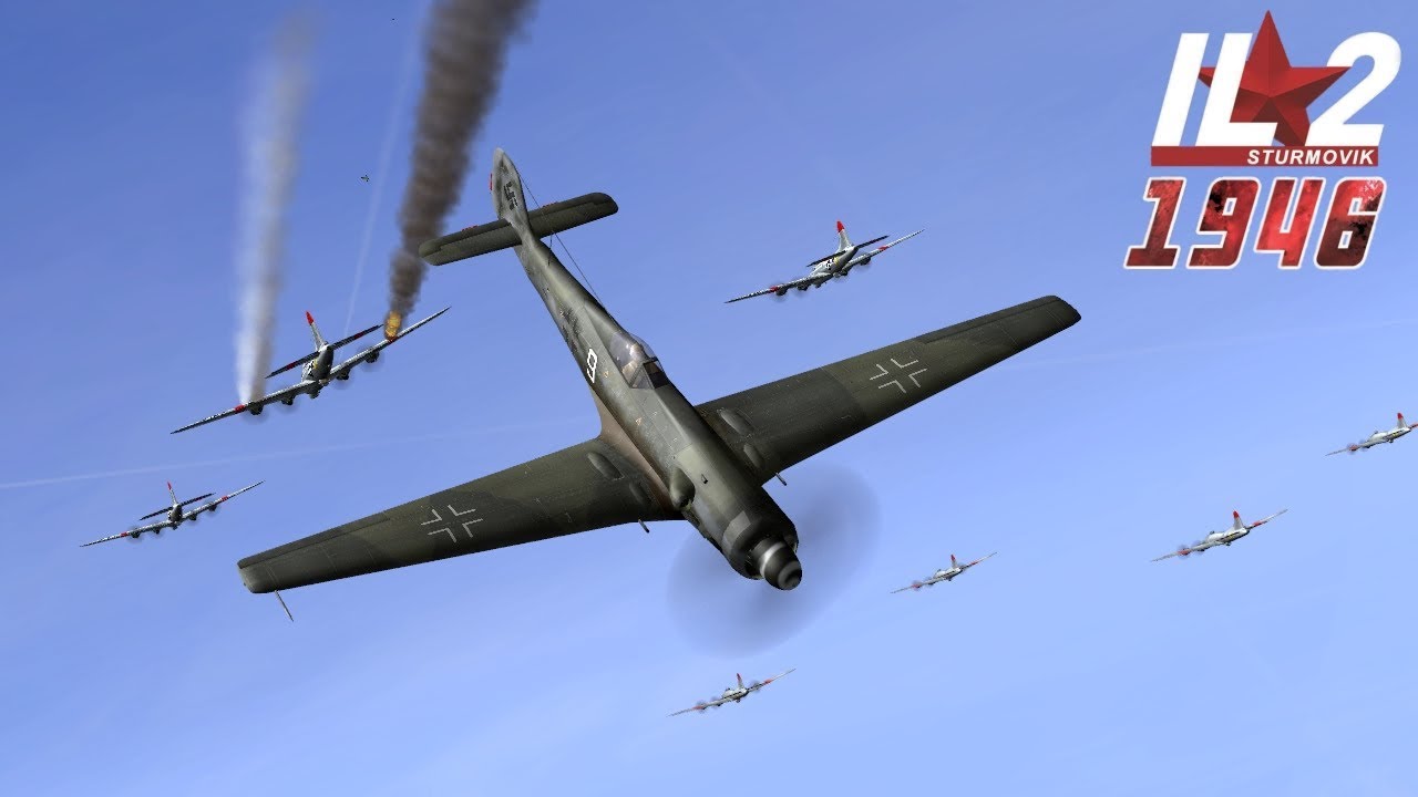 Full IL-2 1946 mission: Ta-152 Intercepting Combat Wings