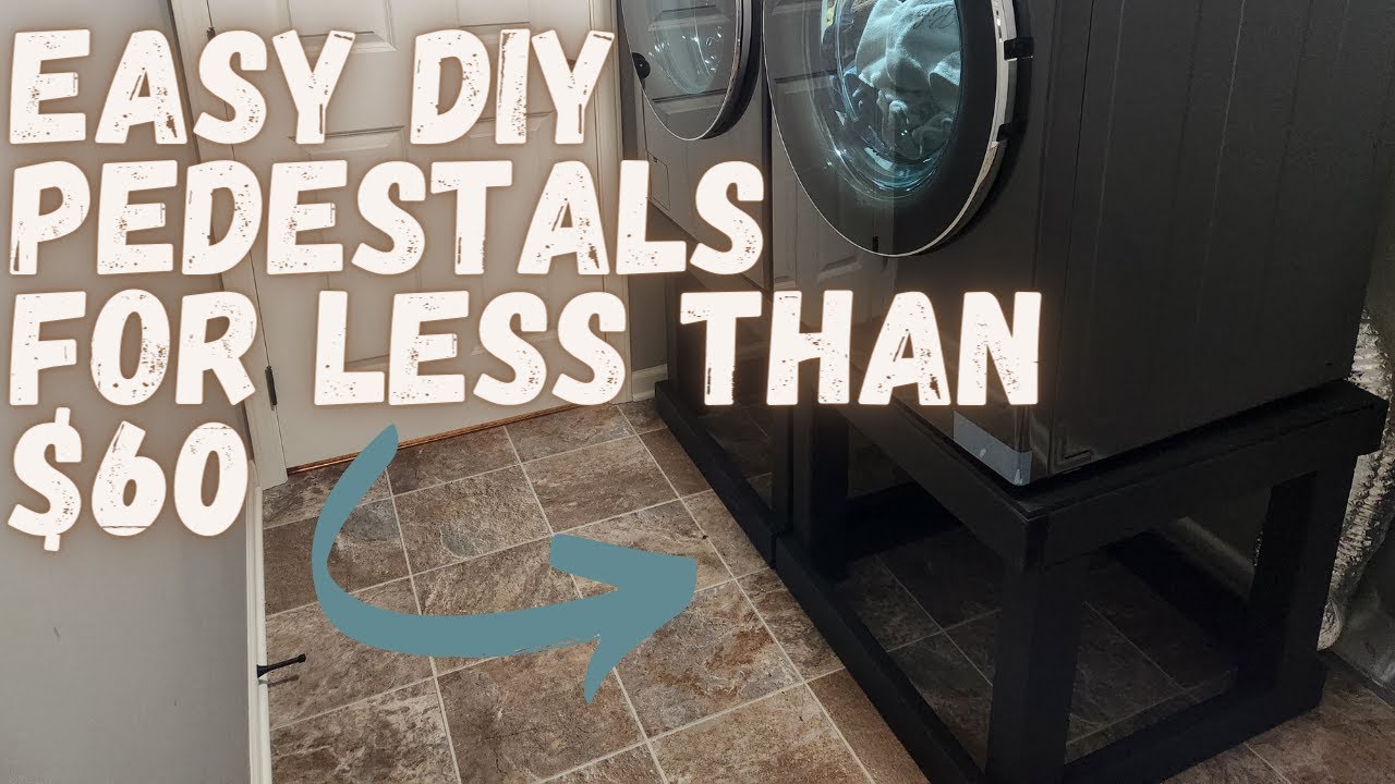 Save $100's building pedestals for your Washer & Dryer -  How to build washer and dryer pedestals