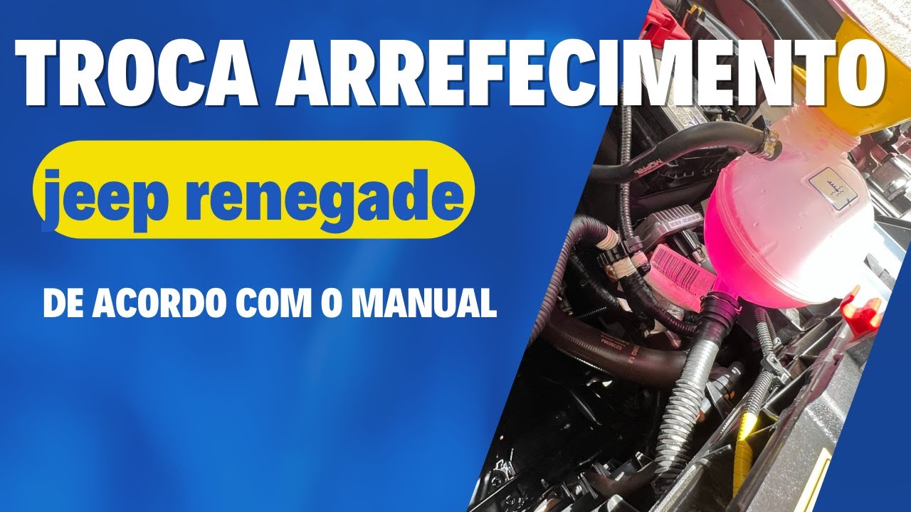 TROCA DO LIQUIDO ARREFECIMENTO JEEP RENEGADE/COMPASS FIAT TORO