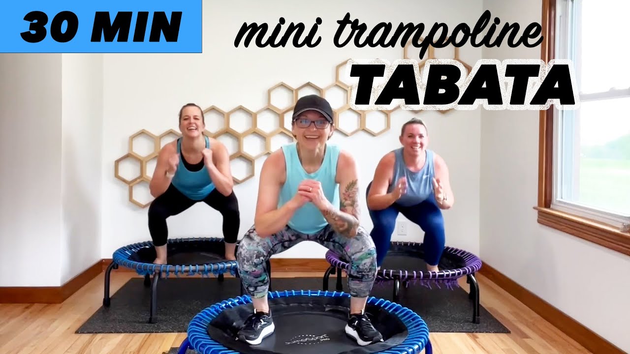 Tabata to the Beat | 30 Minute No Talk Rebounder HIIT Workout (All Levels)