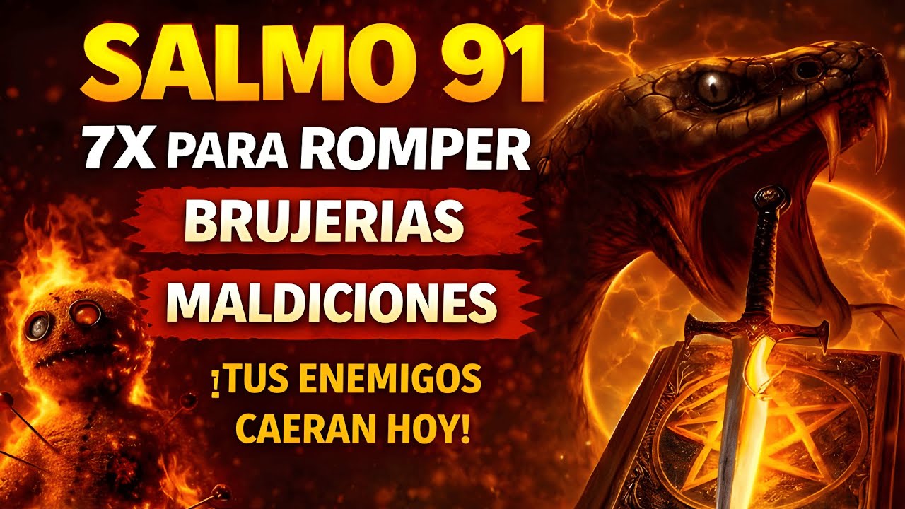 ORACIÓN IMBATIBLE 🔥 Salmo 91 (7 Veces) para Limpiar tu Vida y Abrir Caminos