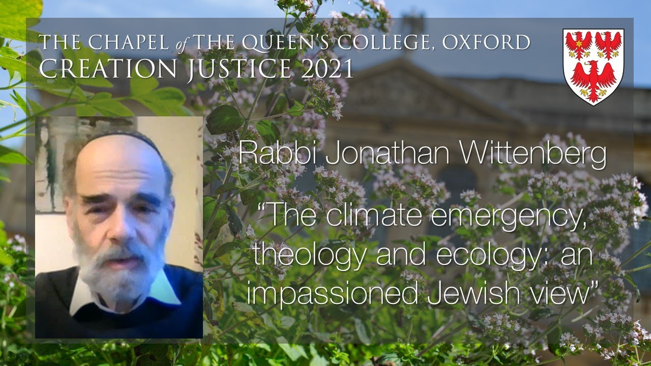 Creation Justice 2021: Rabbi Jonathan Wittenberg