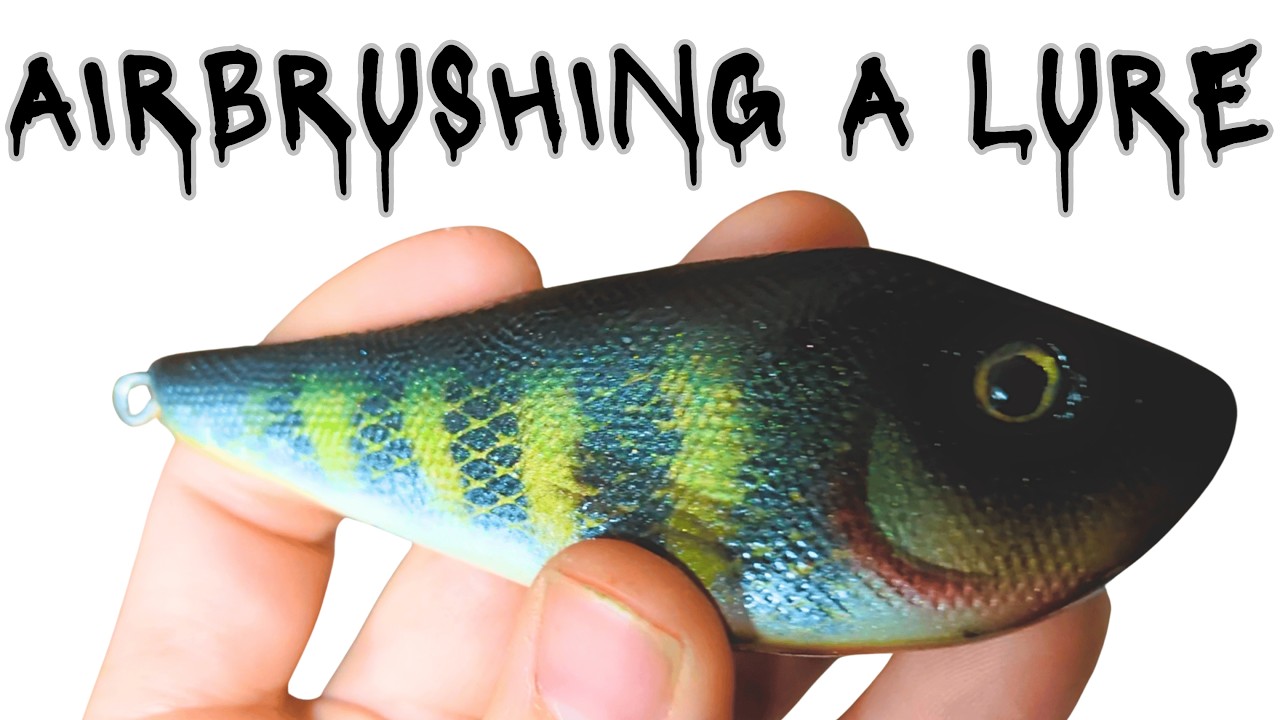 Airbrushing a Realistic Perch Spearing Decoy (Wobbler)