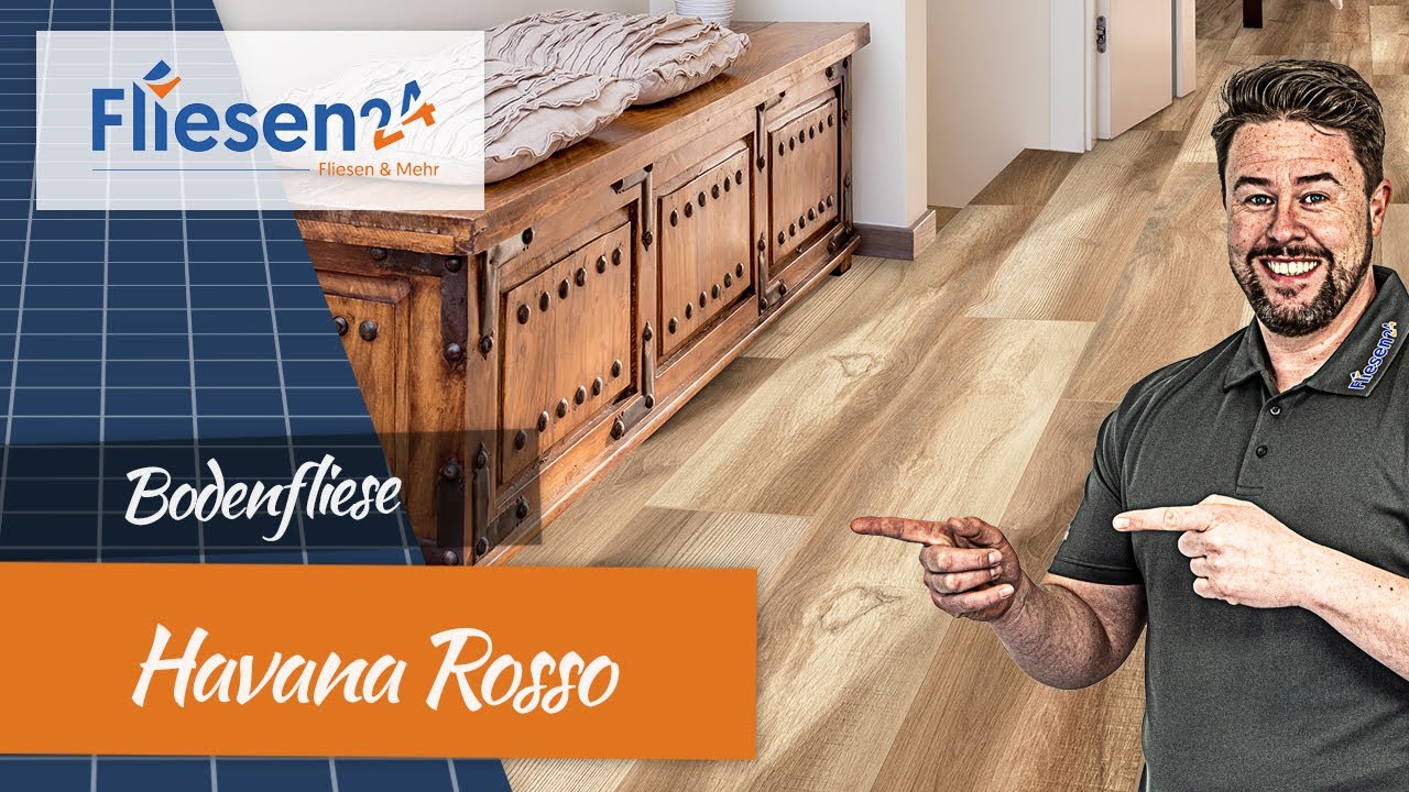 Holzoptik mit starkem Farbspiel | Havana Rosso 20x119,5 cm | nat&uuml;rliche, rustikale Holzoptik