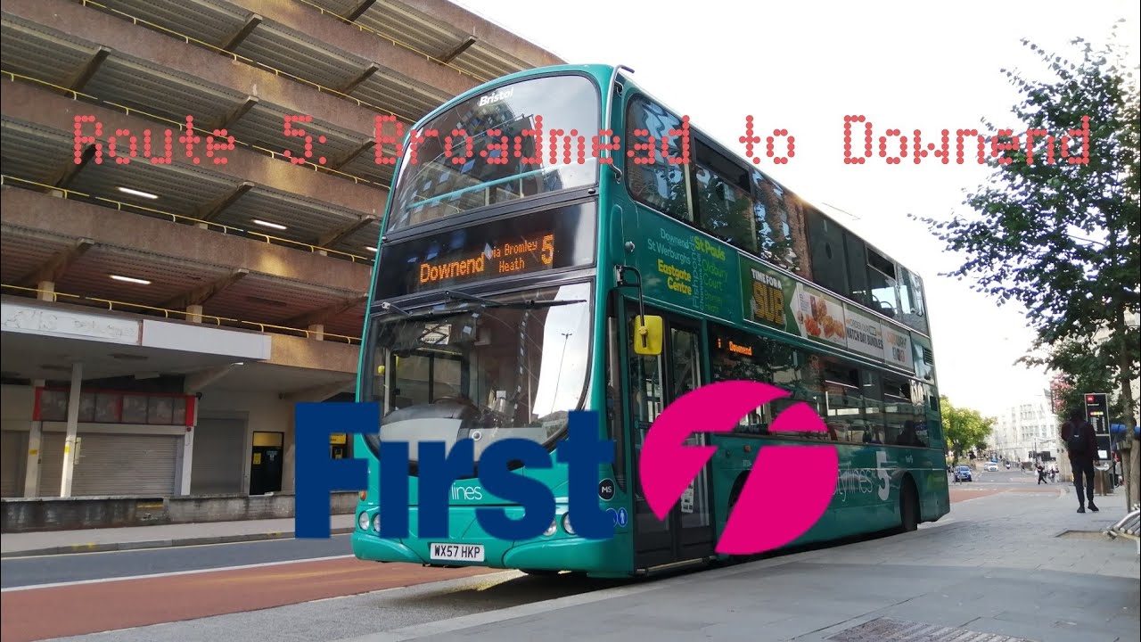FULL ROUTE VISUAL | Bristol Route 5: Broadmead - Downend | 37348 (WX57 HLJ)
