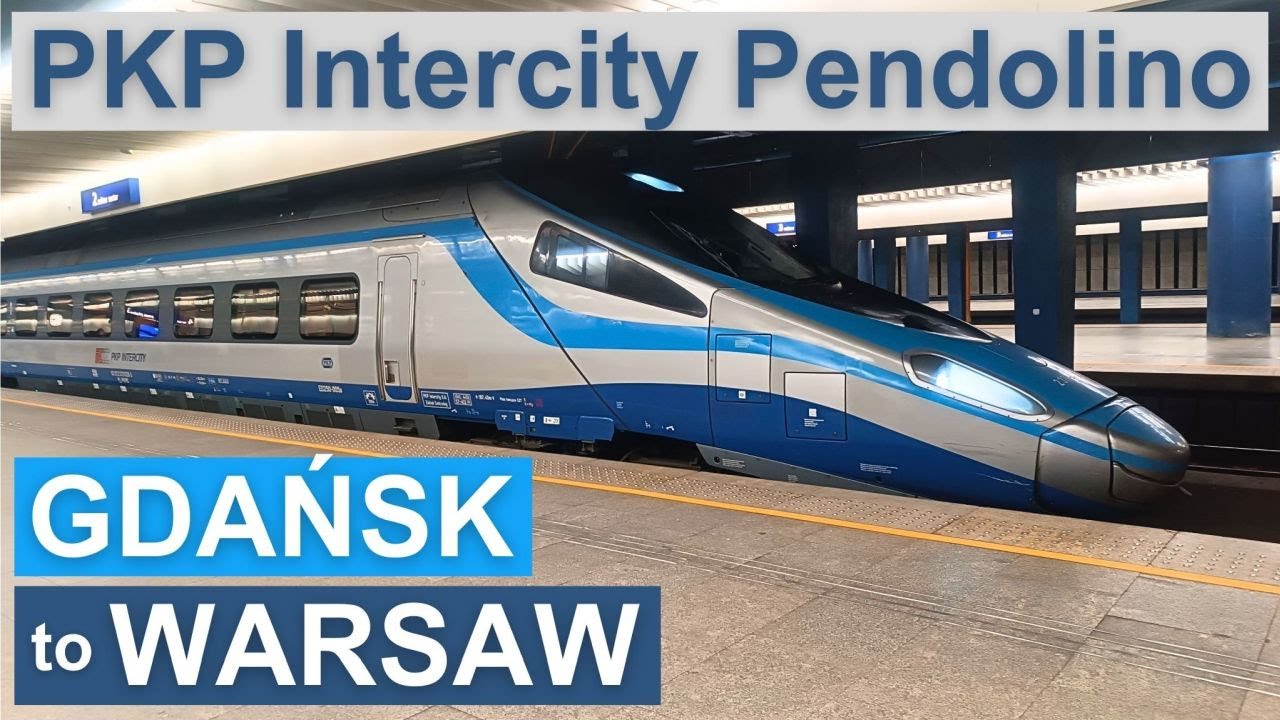 Gdańsk to Warsaw by High-Speed Train in a First Class - PKP Intercity's Pendolino towards Kraków