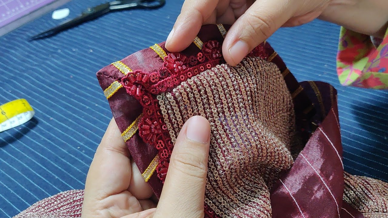 Formal dupatta edging || sewing tutorial #fashion