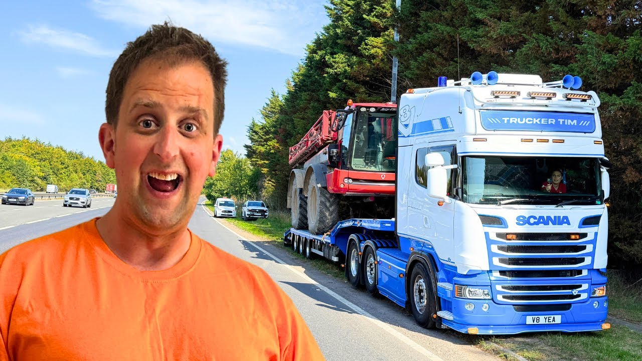 DANGEROUS RECOVERY | SPRAYER BROKEN DOWN ON A DUAL CARRIAGEWAY | #truckertim 