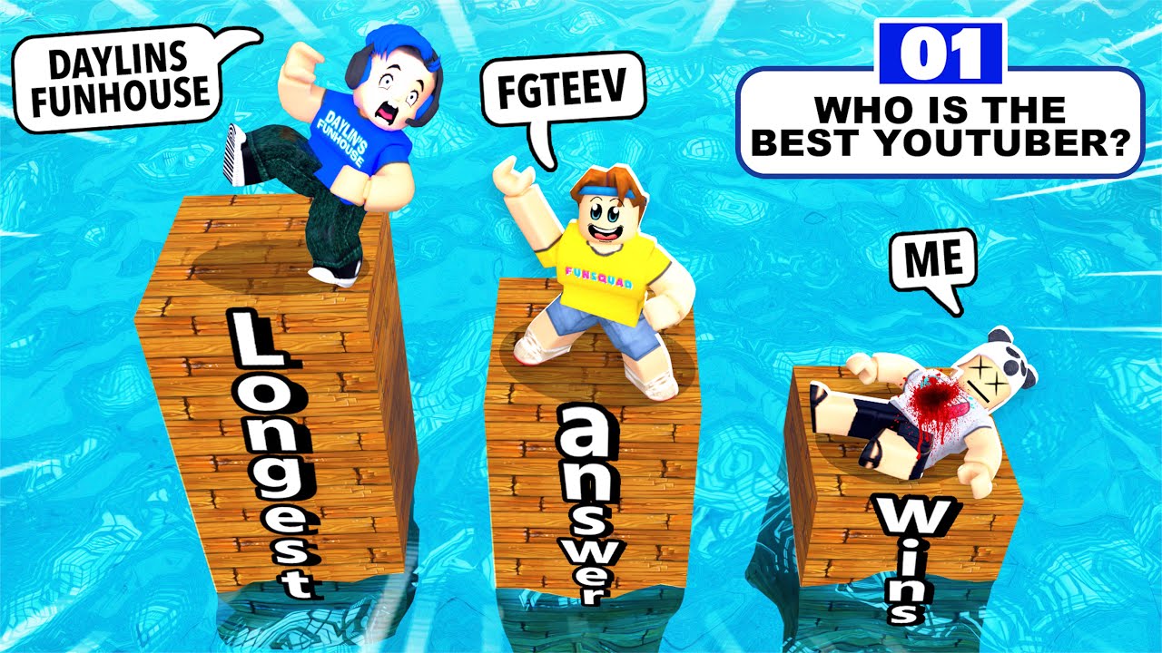 ROBLOX the LONGEST ANSWER WINS! Funny trivia game