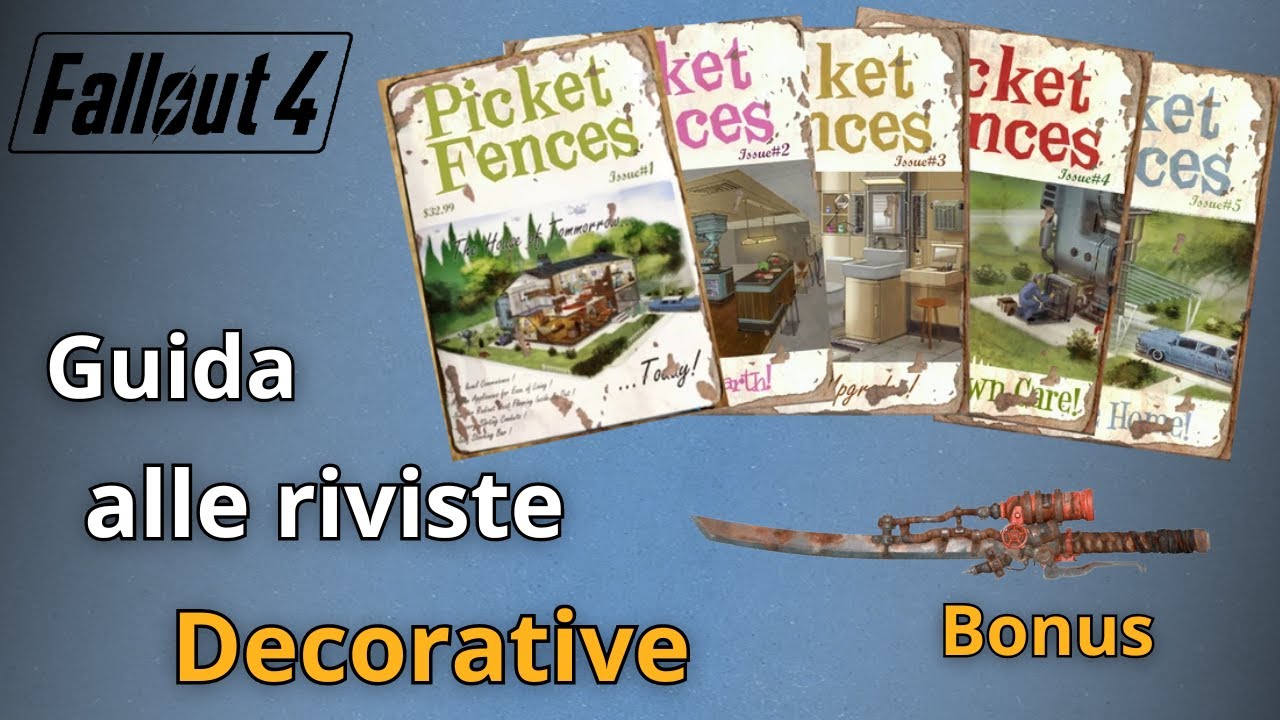 Le 5 riviste Staccionate decorative. PICKET FENCES | Fallout 4 Guida