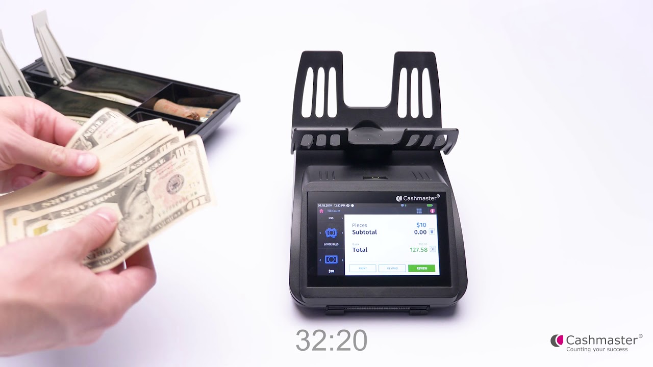 Dollar Till Count With Print HD 60 Secs (Cashmaster One Plus)