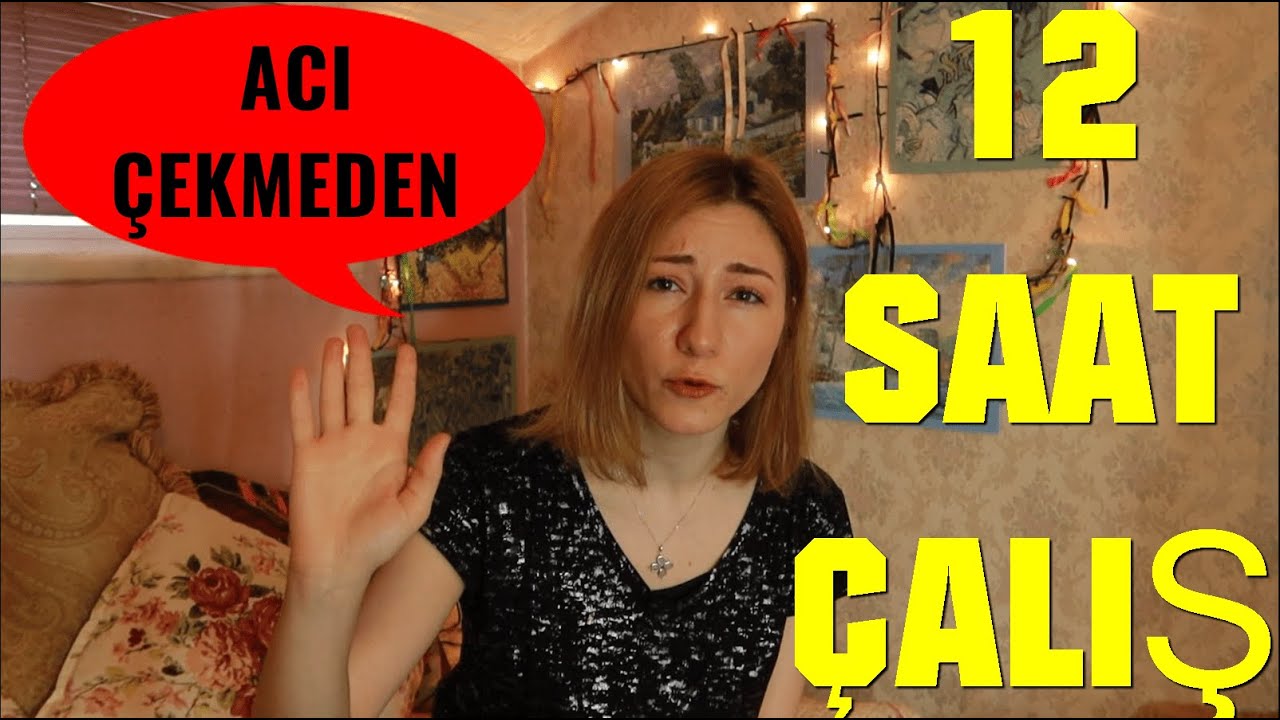 zevkli şeylerden vazgeçmeden 12 saat çalışma yolu: