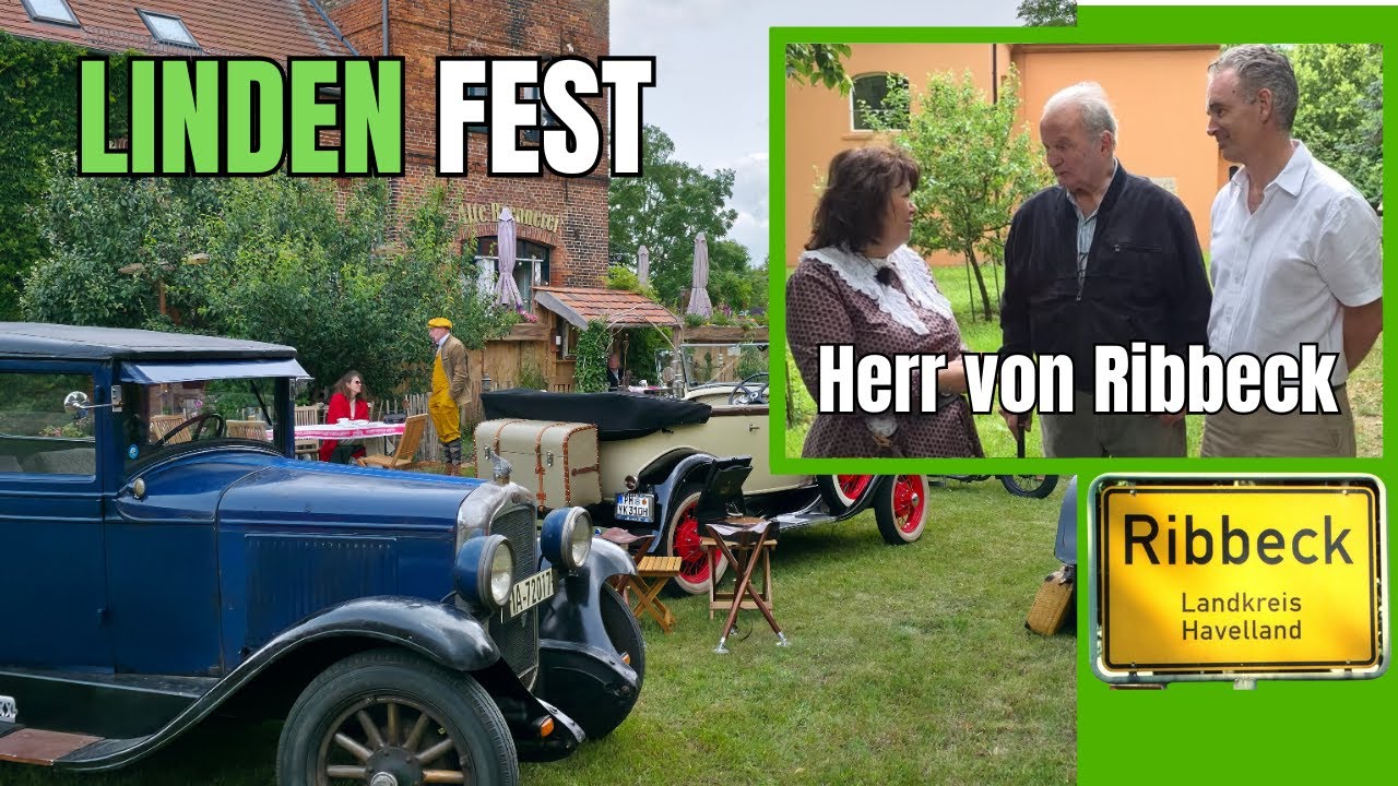 Lindenfest mit  Herr von Ribbeck | Unter den Linden 20er Jahre Oldtimer