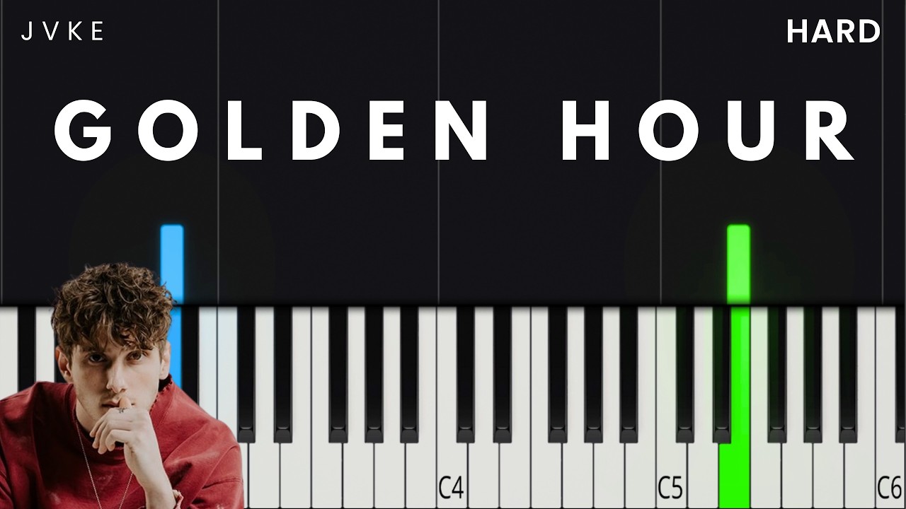 JVKE - golden hour | HARD Piano Tutorial