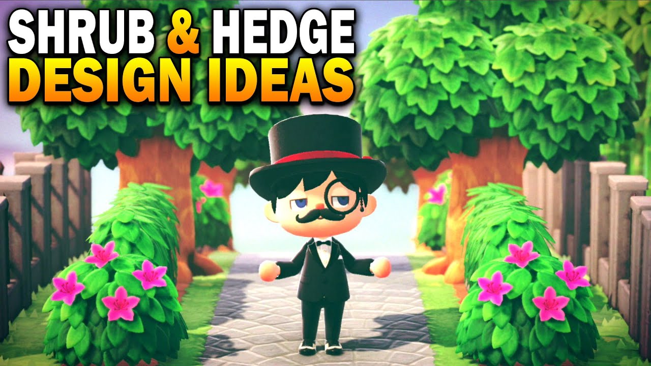 New Island Design Ideas Using Shrubs & Hedges! Animal Crossing New Horizons Gameplay