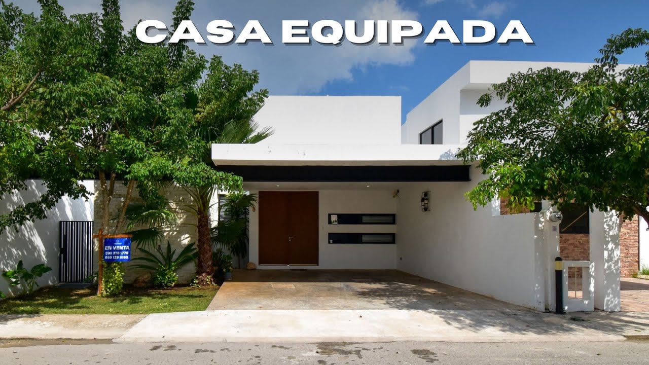 ¡Hermosa casa EQUIPADA y de 3 recámaras en venta! En privada con amenidades al norte de Mérida 😍