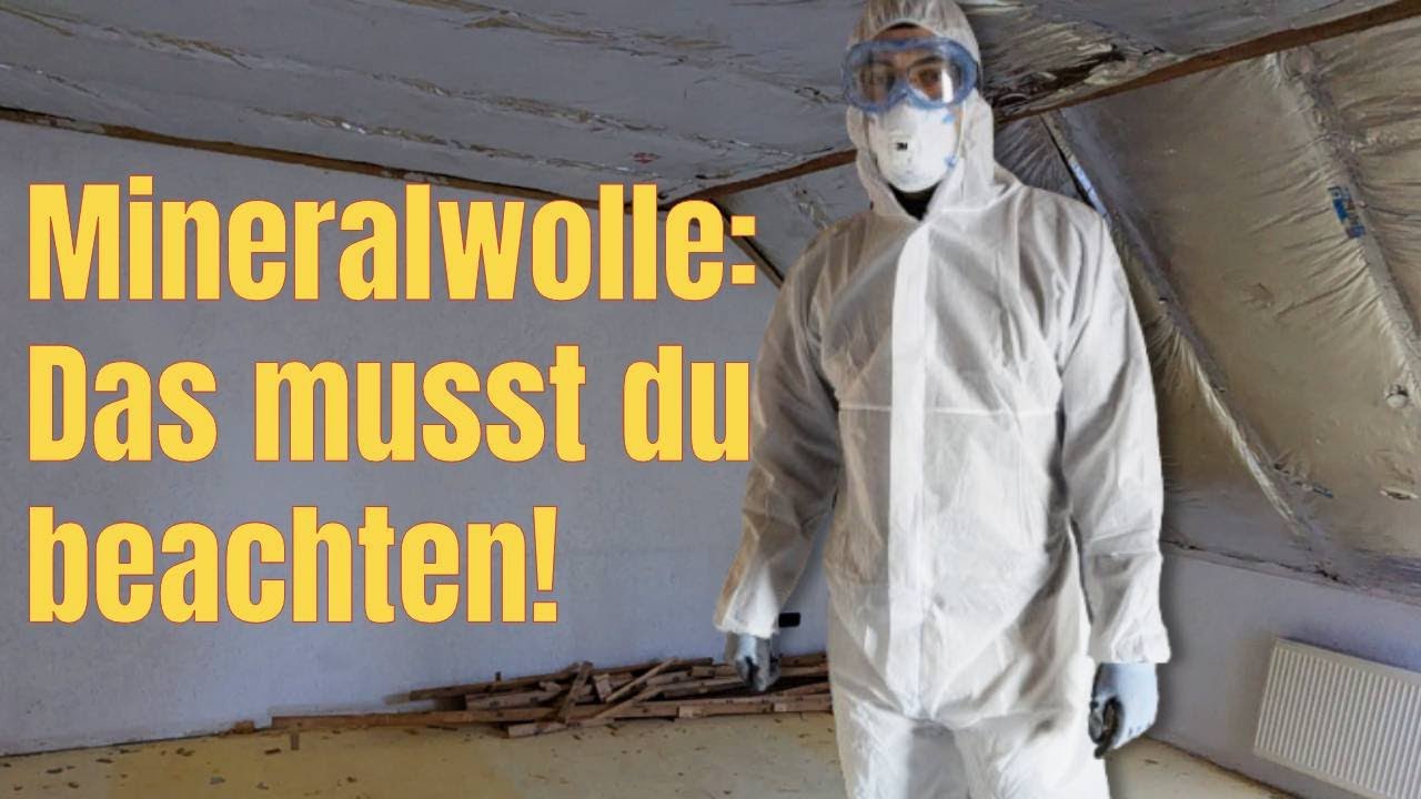 Mineralwolle: Dämmung sicher entfernen & entsorgen! - DIY Kernsanierung 80iger Jahre Haus