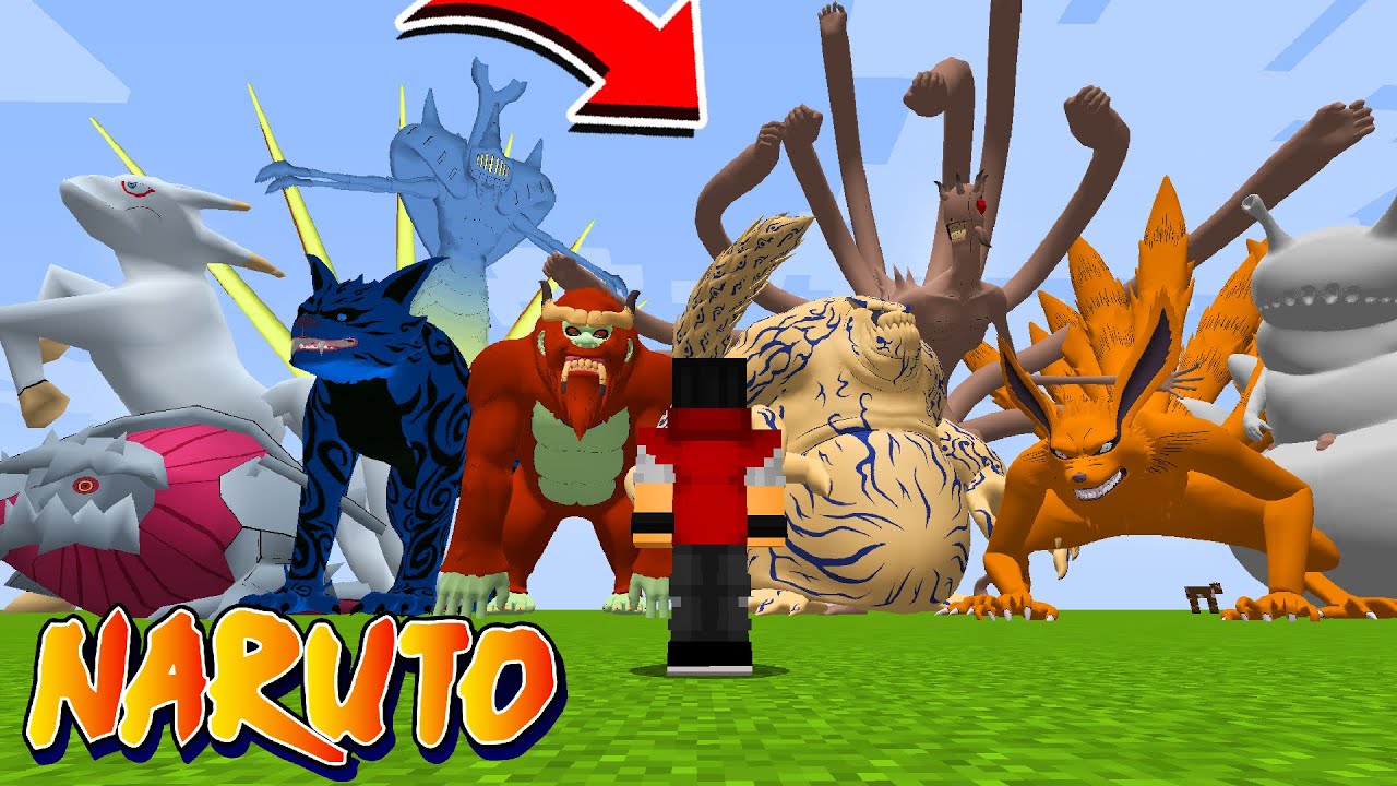 *NOVO* MOD DO NARUTO COM TODAS BIJUUS NO MINECRAFT ( kurama e muito mais) ‹‹ P3DRU ››
