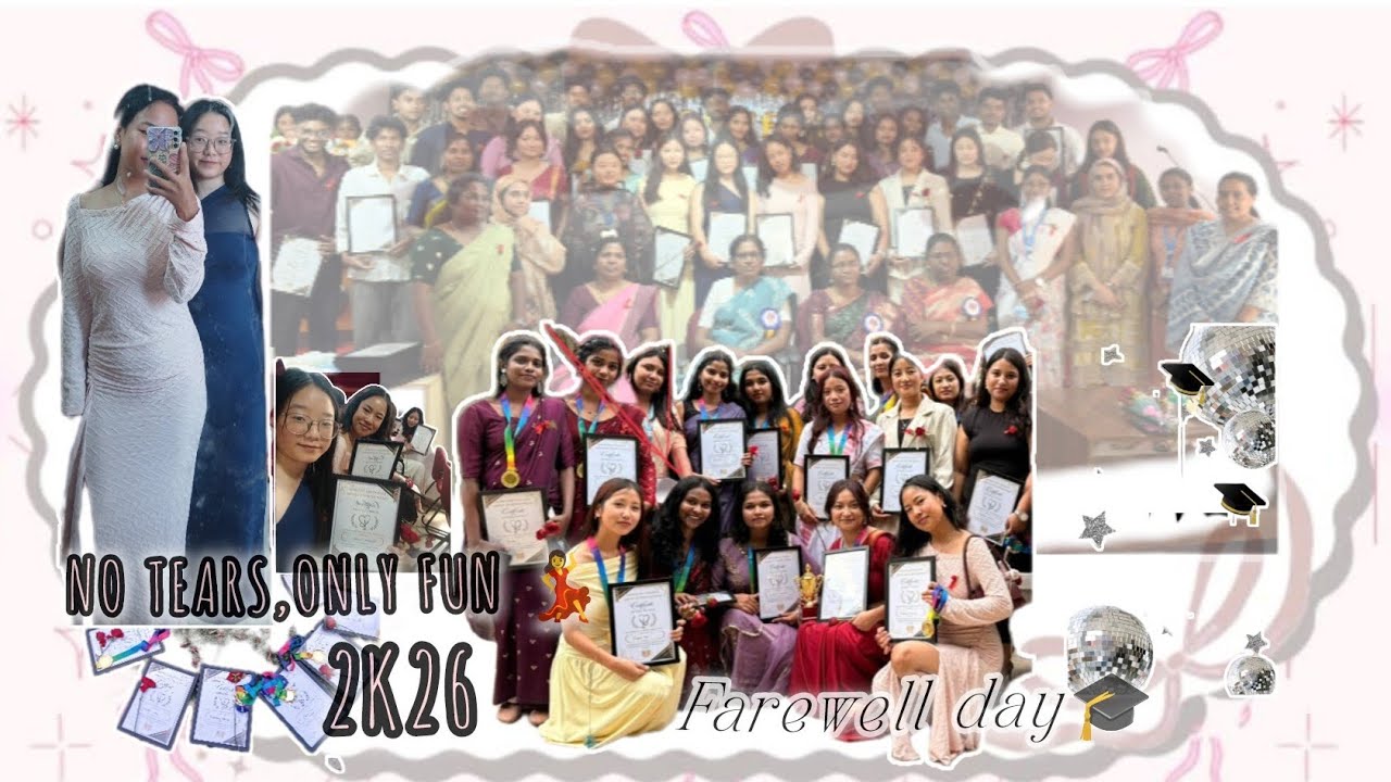 Our Last Day at College | Farewell Vlog 💖#nursingstudent #farewell #2k26 #friends #karnataka 