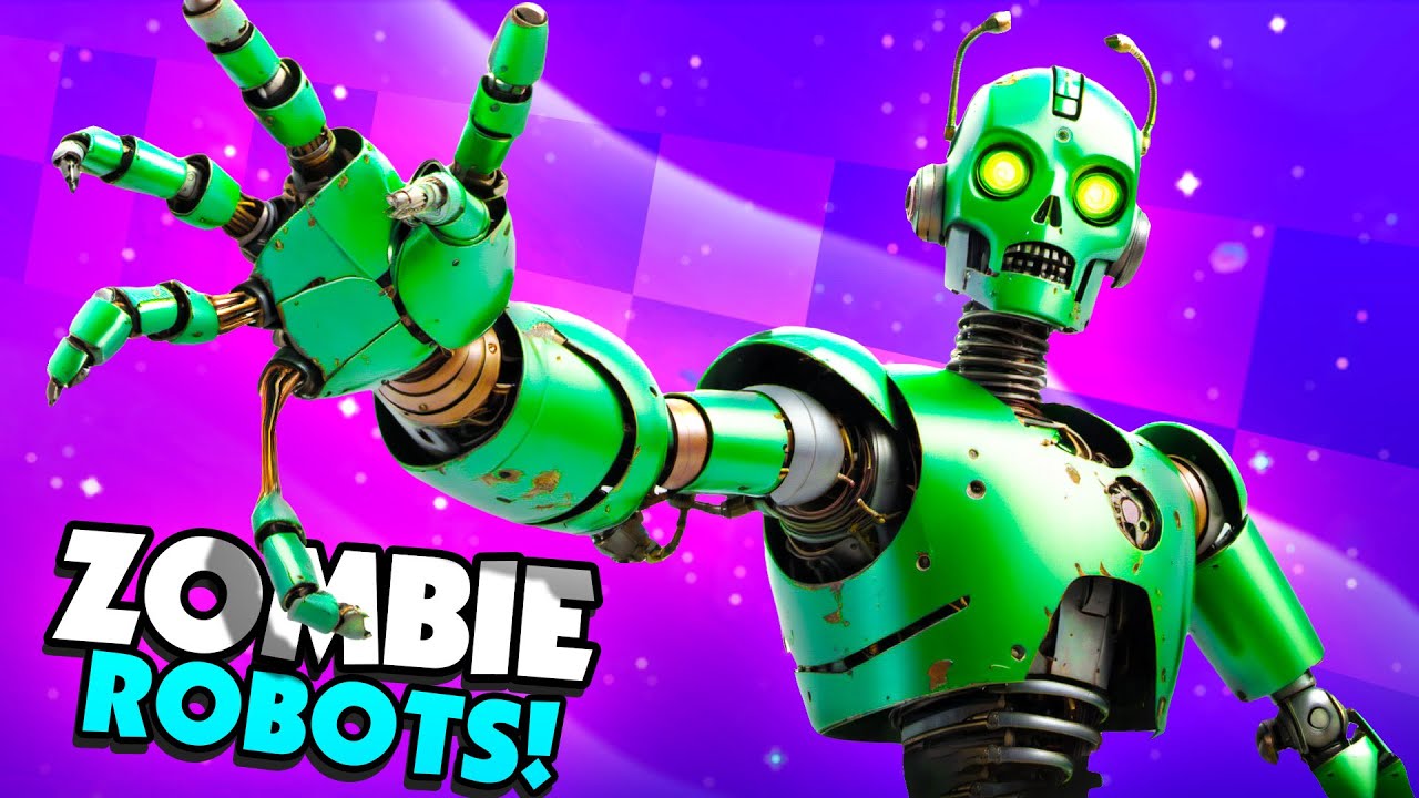 BOTS HAVE THE ZOMBIE VIRUS! - Border Bots VR