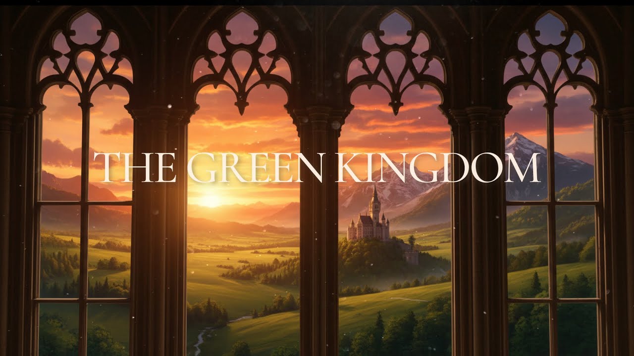 Evening Green Landscape | Medieval Castle & Fantasy Ambience