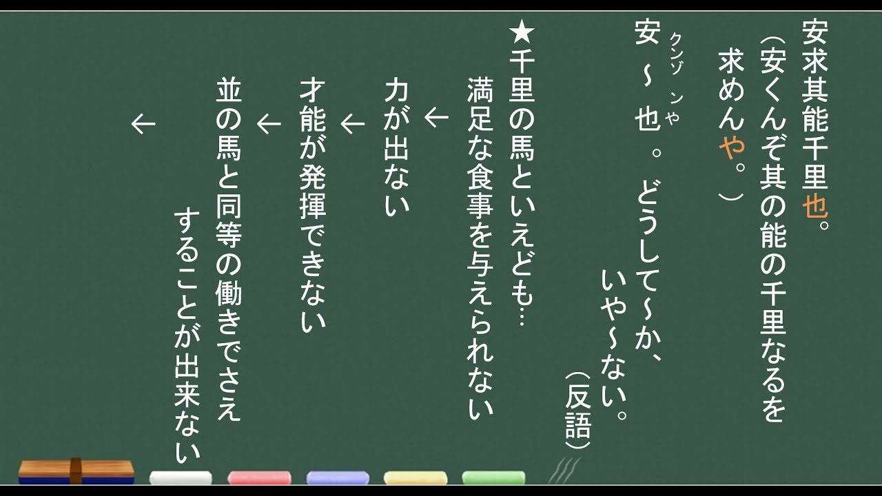 【漢文・テスト対策】雑説