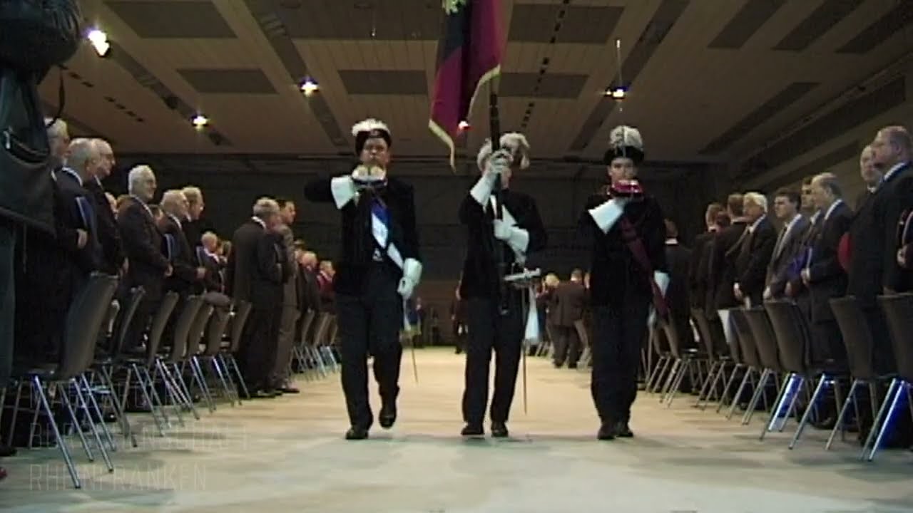 Burschentag in Eisenach - Einzug der Chargierten der Deutschen Burschenschaft