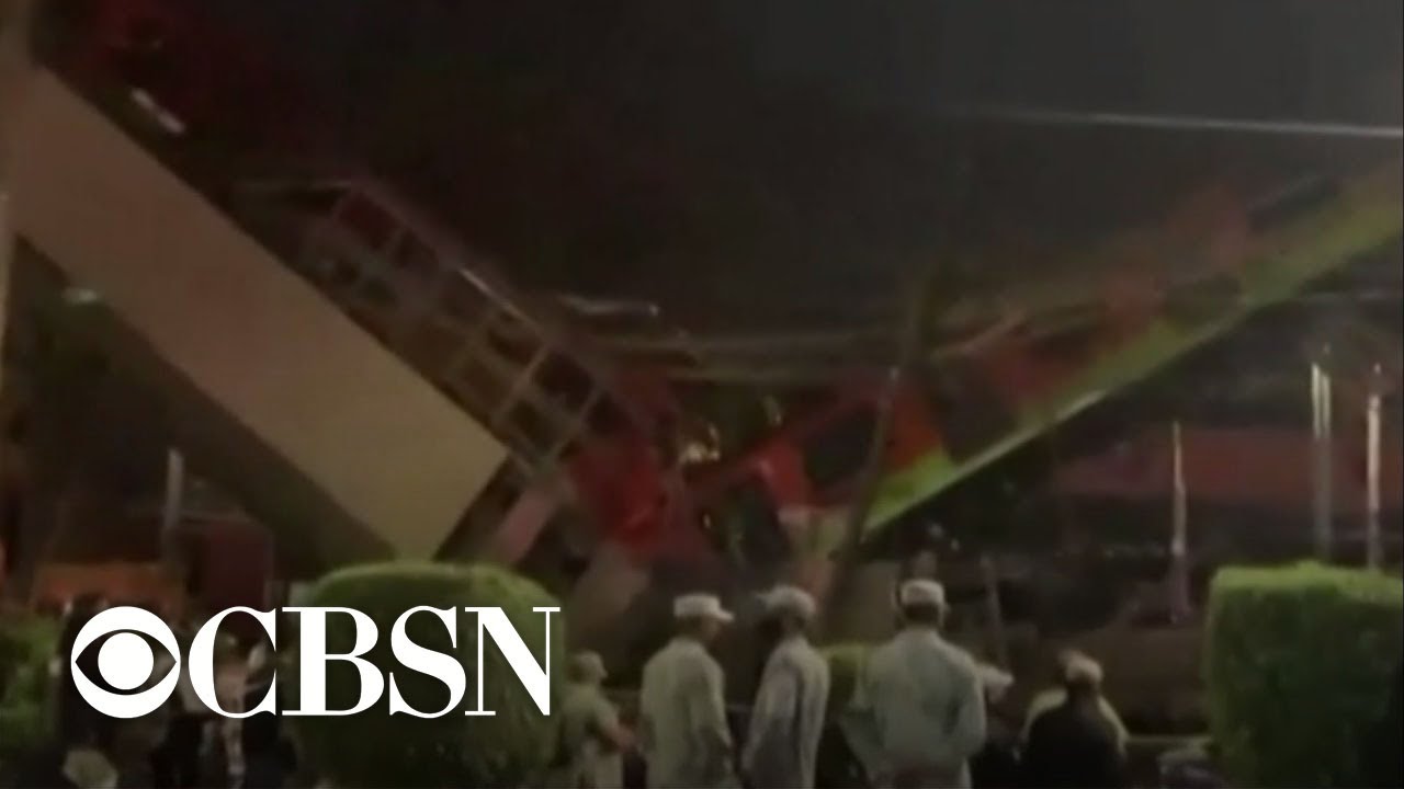 What led to the train collapse in Mexico City?