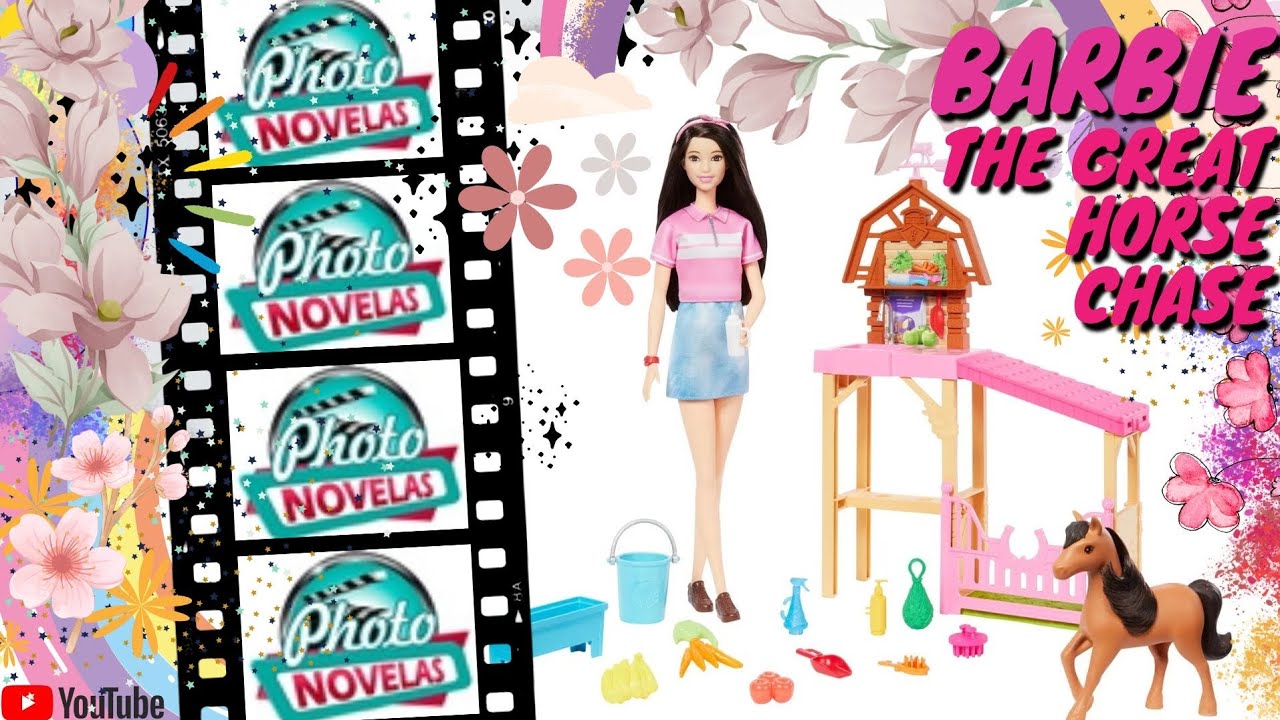 🐎 BARBIE MYSTERIES The Great Horse Chase com RENEE, Criação de pônei, cavalo [Unbox e Review]