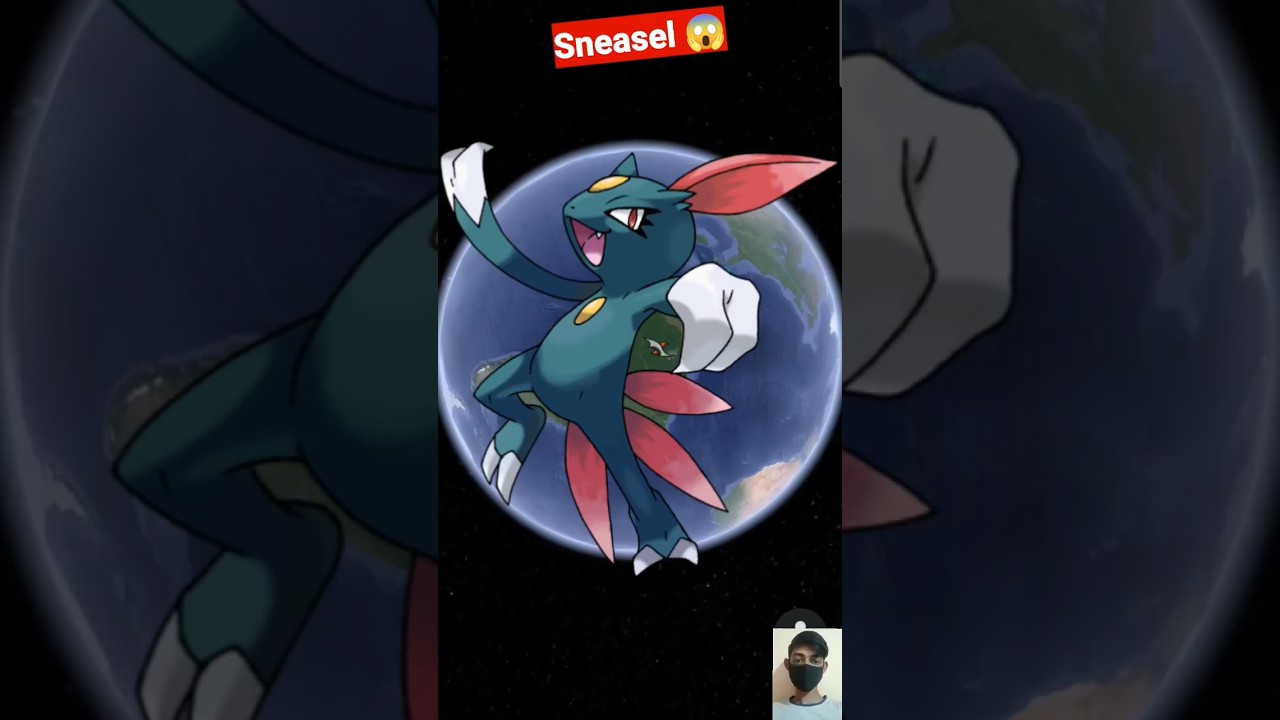 I Found Sneasel On Google Earth 😱 #shorts #youtubeshorts #viralshort  #sneasel