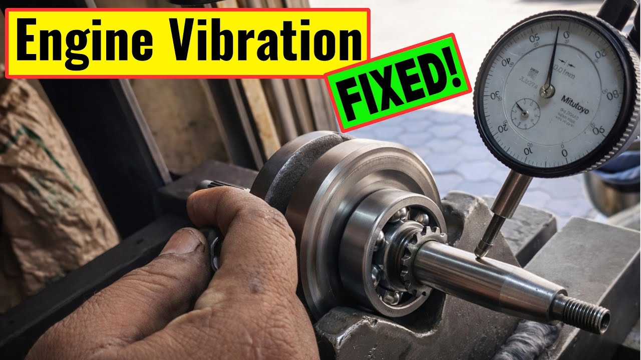 Ep20: 😨 Engine Vibration FIXED! Crankshaft Lathe Work & Balancing | Hero Honda CD100 | Hindi
