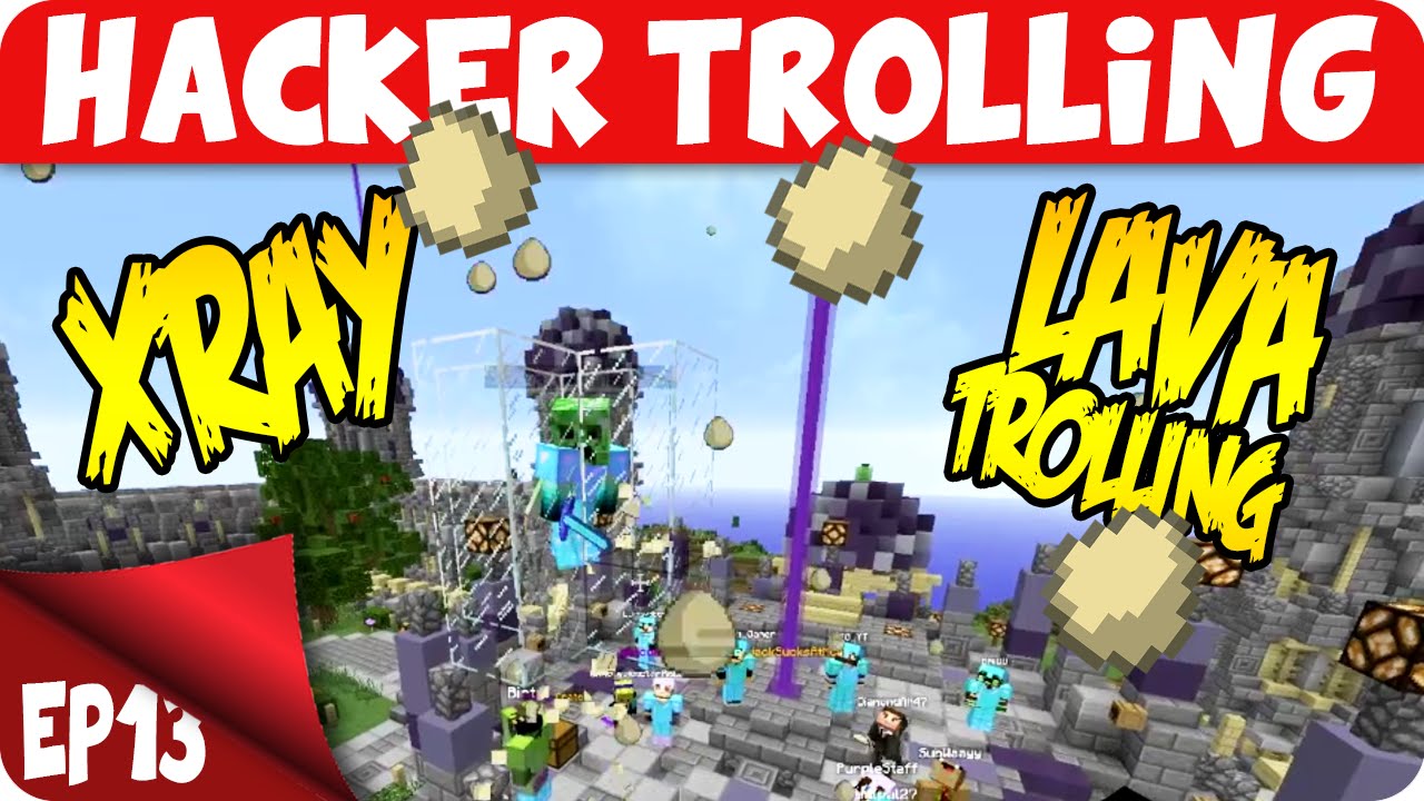 Minecraft TROLLING HACKERS! EP13 HUMILIATING HACKERS AT SPAWN (World Edit Trolling)
