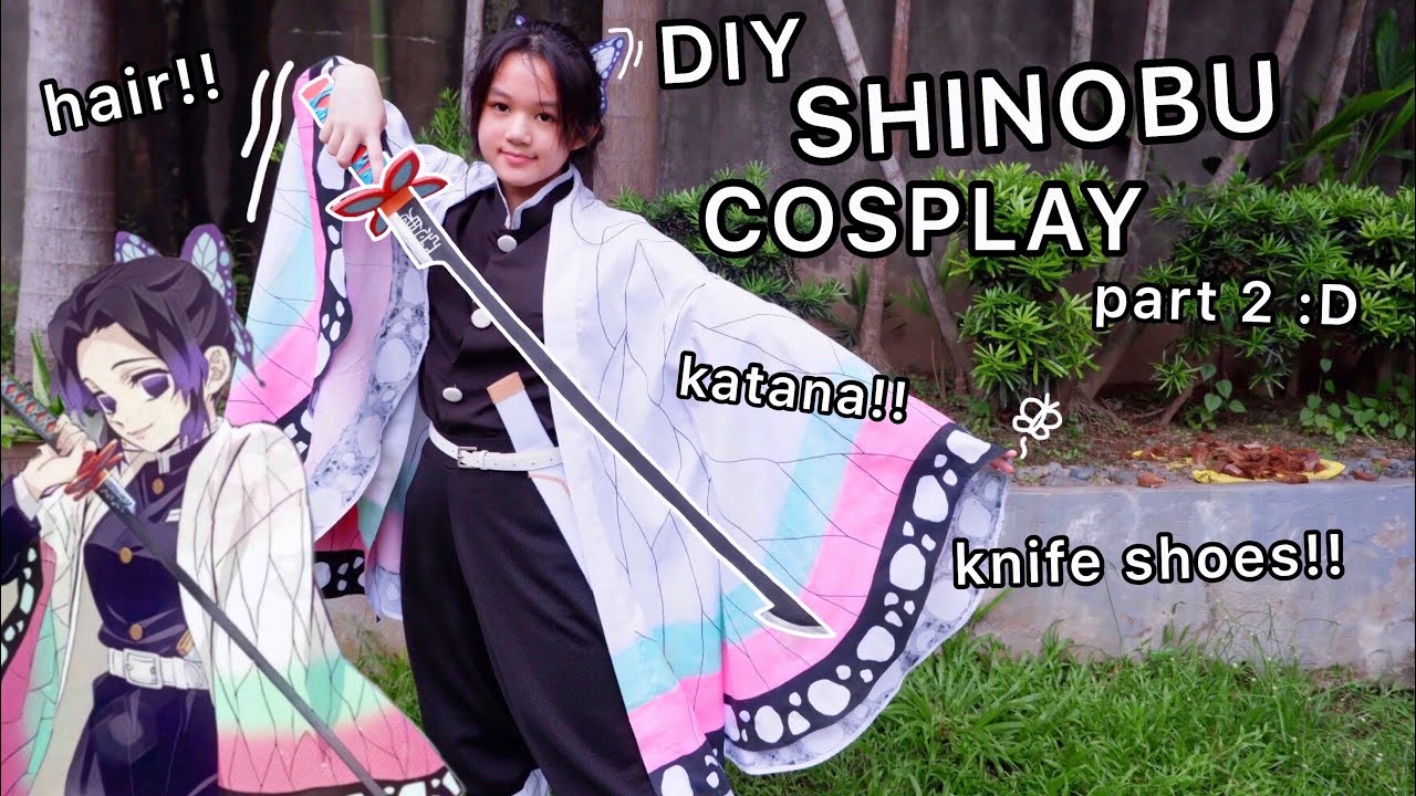 making a shinobu cosplay part 2!!