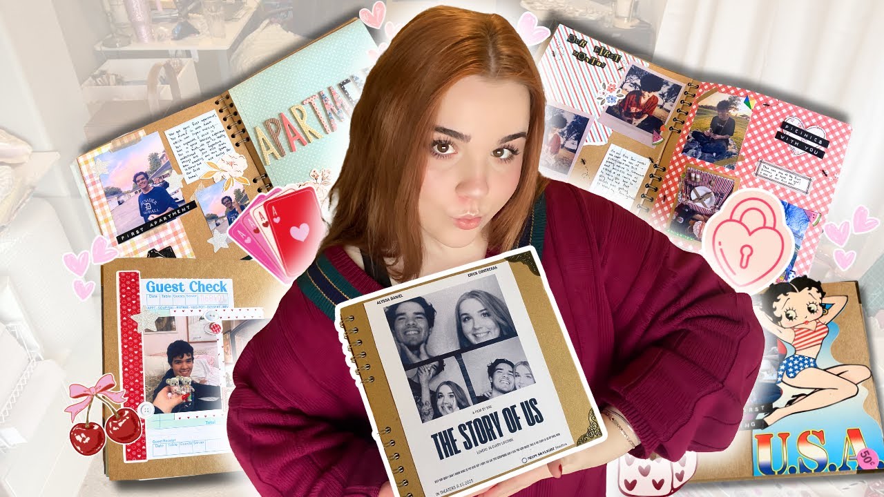 making a scrapbook for my boyfriend for valentine's day in 3 days