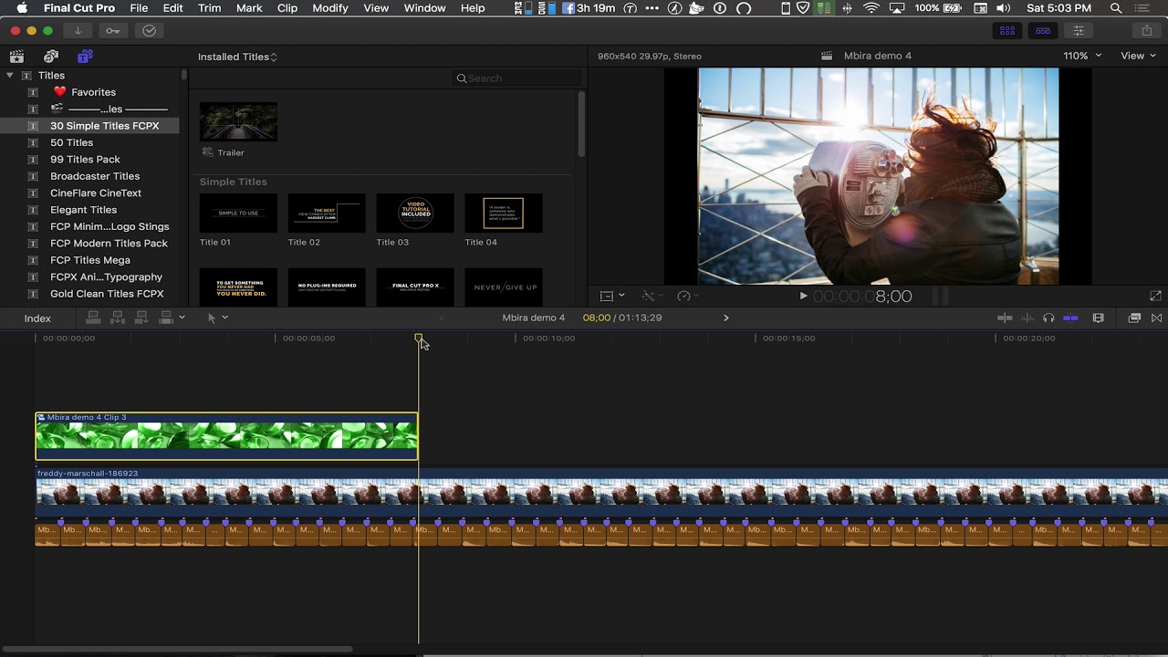 FCPX Looping Video
