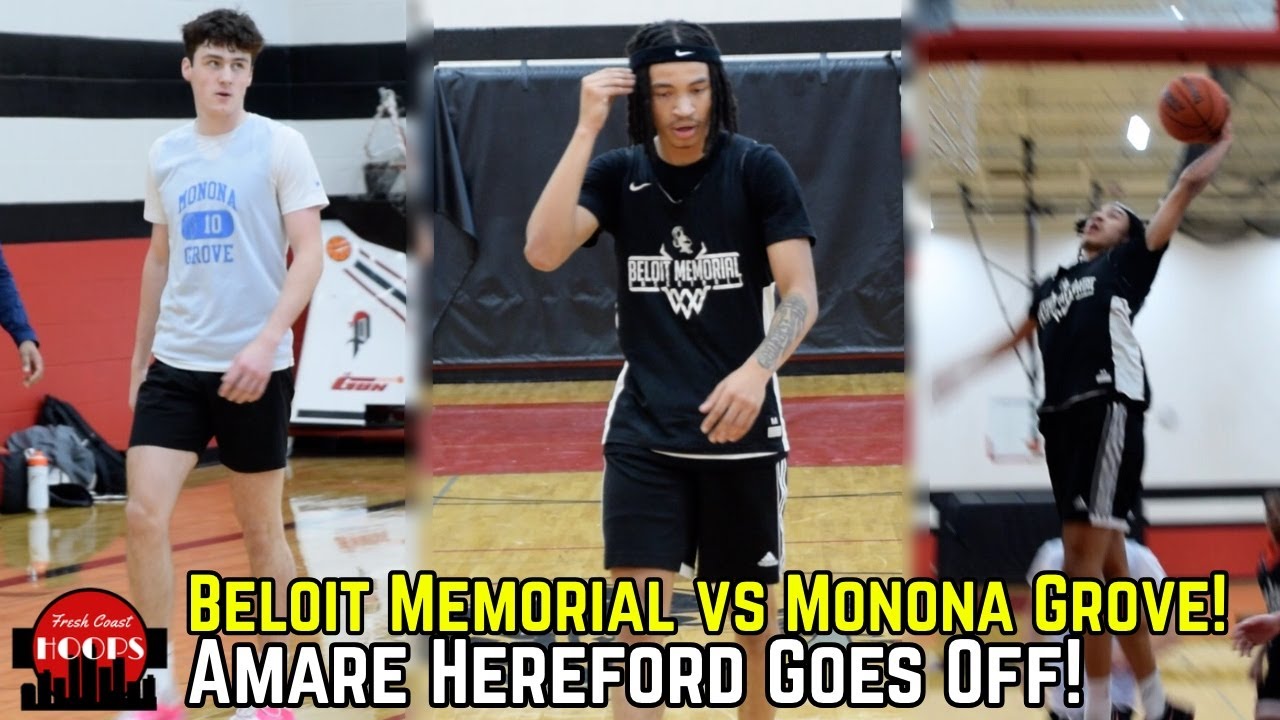 Beloit Memorial And Monona Grove Face Off! Amare Hereford Takes Over!