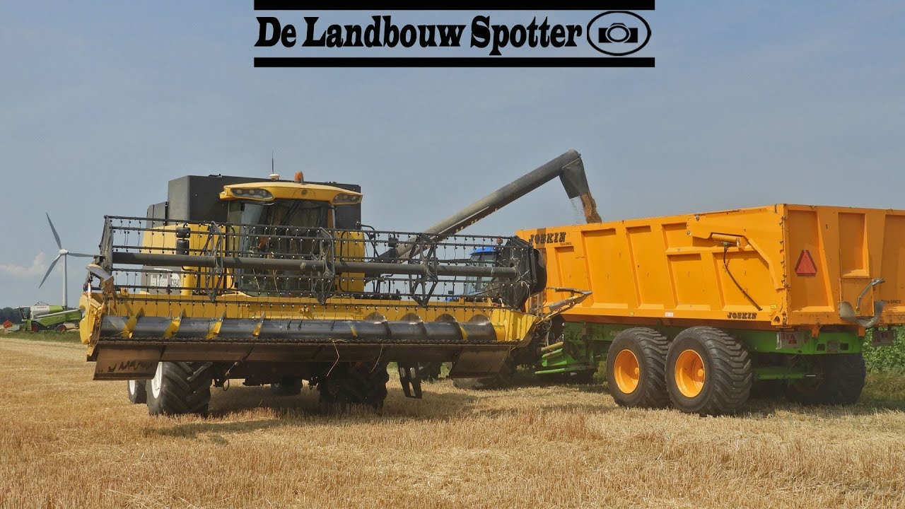 Harvesting wheat | New Holland CS 640 + New Holland TM 190 | Lelystad | NL 2018
