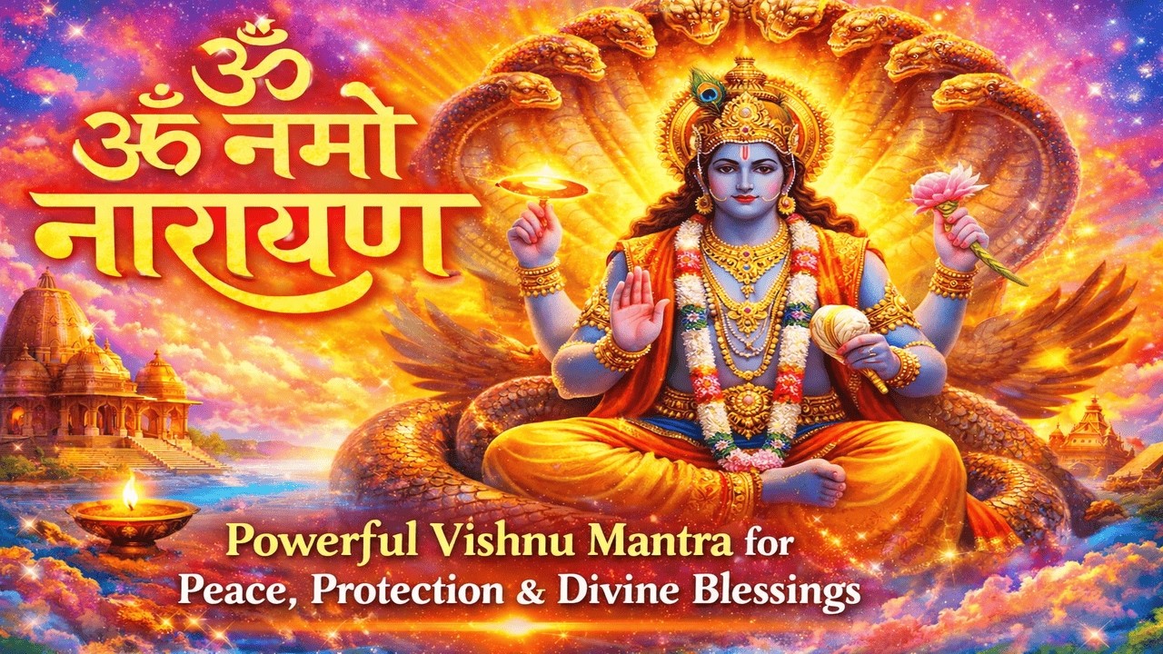 ॐ नमो नारायणाय मंत्र | Om Namo Narayanaya | Powerful Mantra for Peace, Protection & Divine Blessings