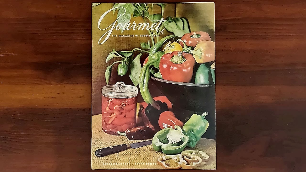 Gourmet September 1963 Souffle, Bell Peppers, Chippewa Harvest | ASMR Magazine Flip Through