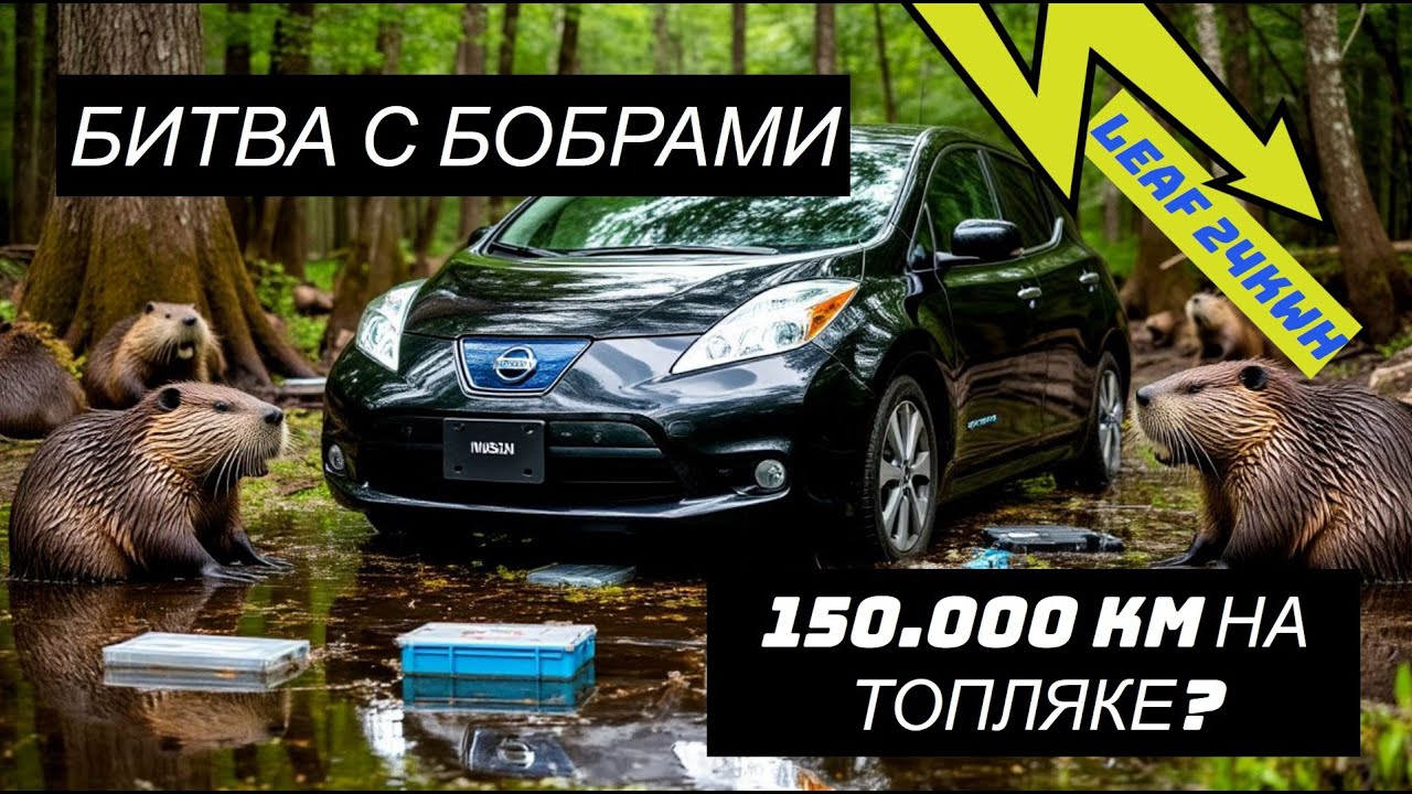 Ремонт Nissan Leaf с пробегом 150.000км. Бобры погрызли топляк? Что с батареей?