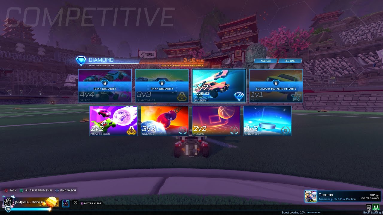 ROCKET LEAGUE SIDESWIPE PLAT-DIAMOND GAMEPLAY