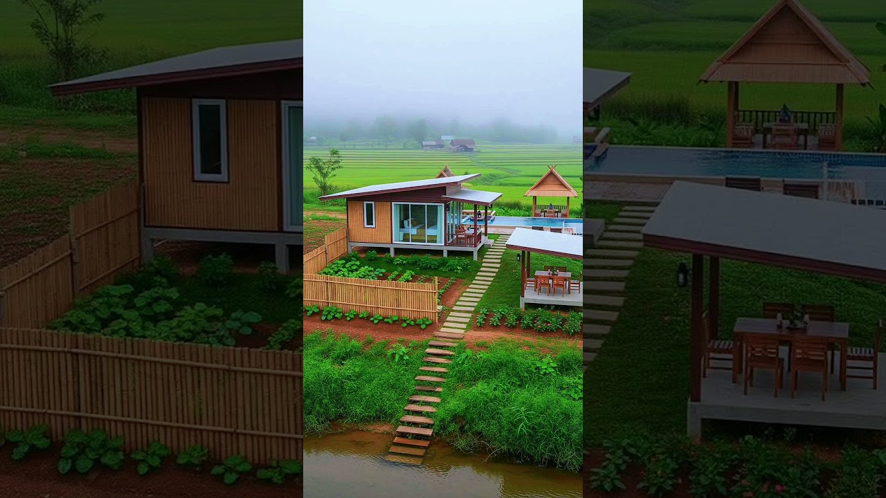very beautiful and comfortable house in the village #desainrumah #modelrumah #indonesiavillage