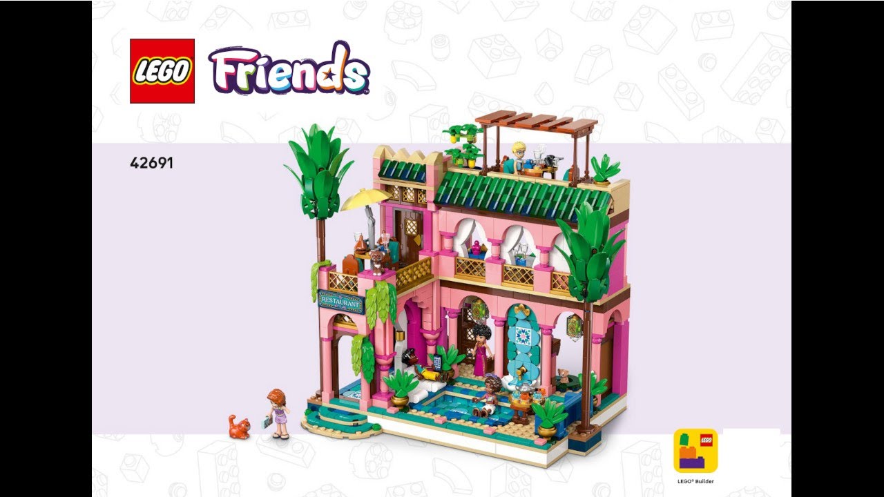 LEGO 42691 Instructions | Friends | Garden Restaurant | Heartlake City